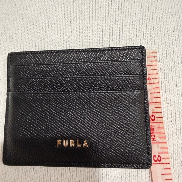 FURLA Black Leather Cardholder - Picture 7 of 10